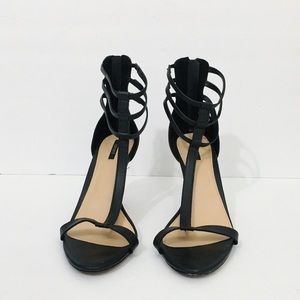 Forever 21 Black Open Toed Heels Size 8.5